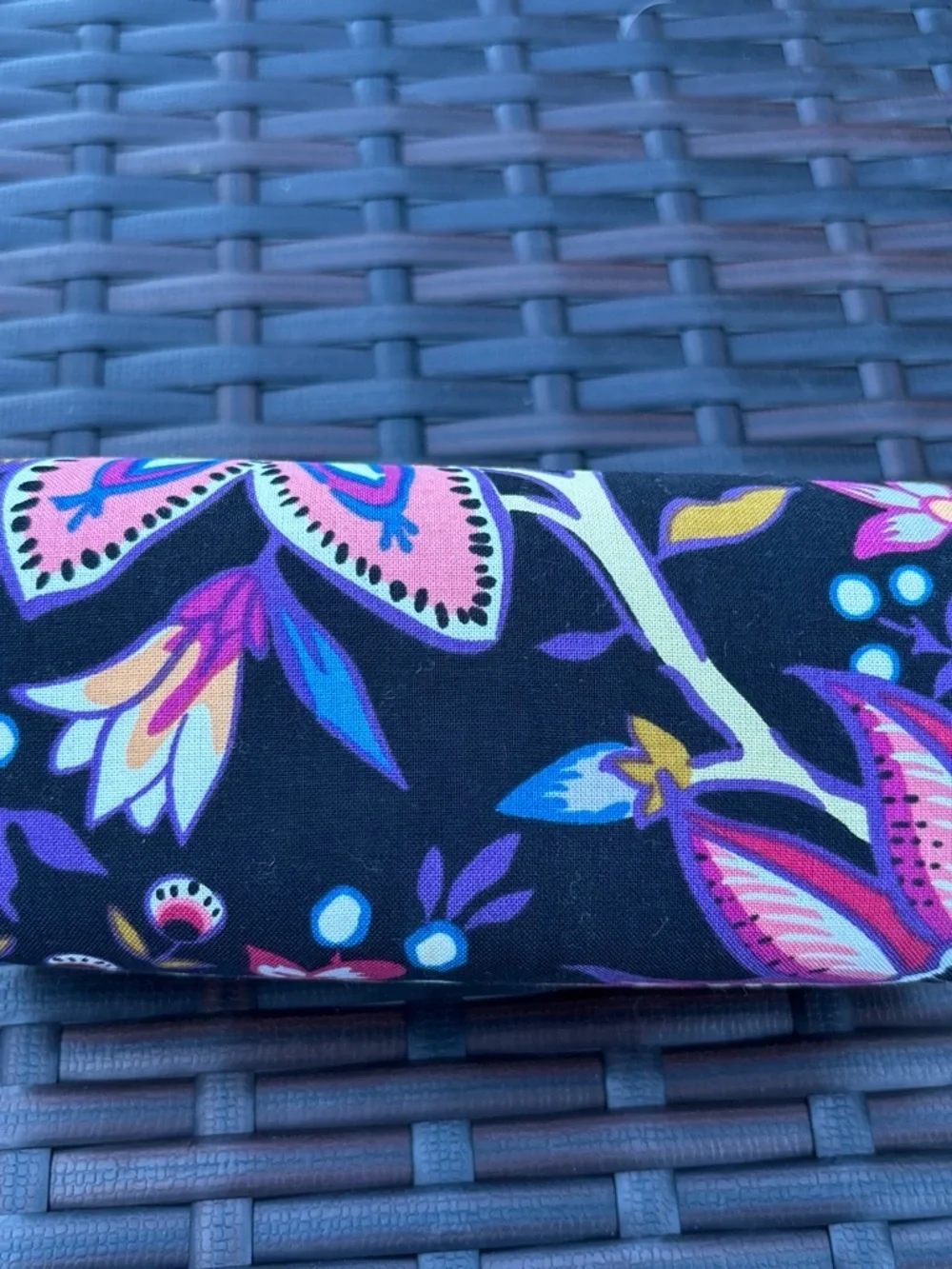 Vera Bradley Fox Print Sunglasses Case in Pink, Purple & Blue